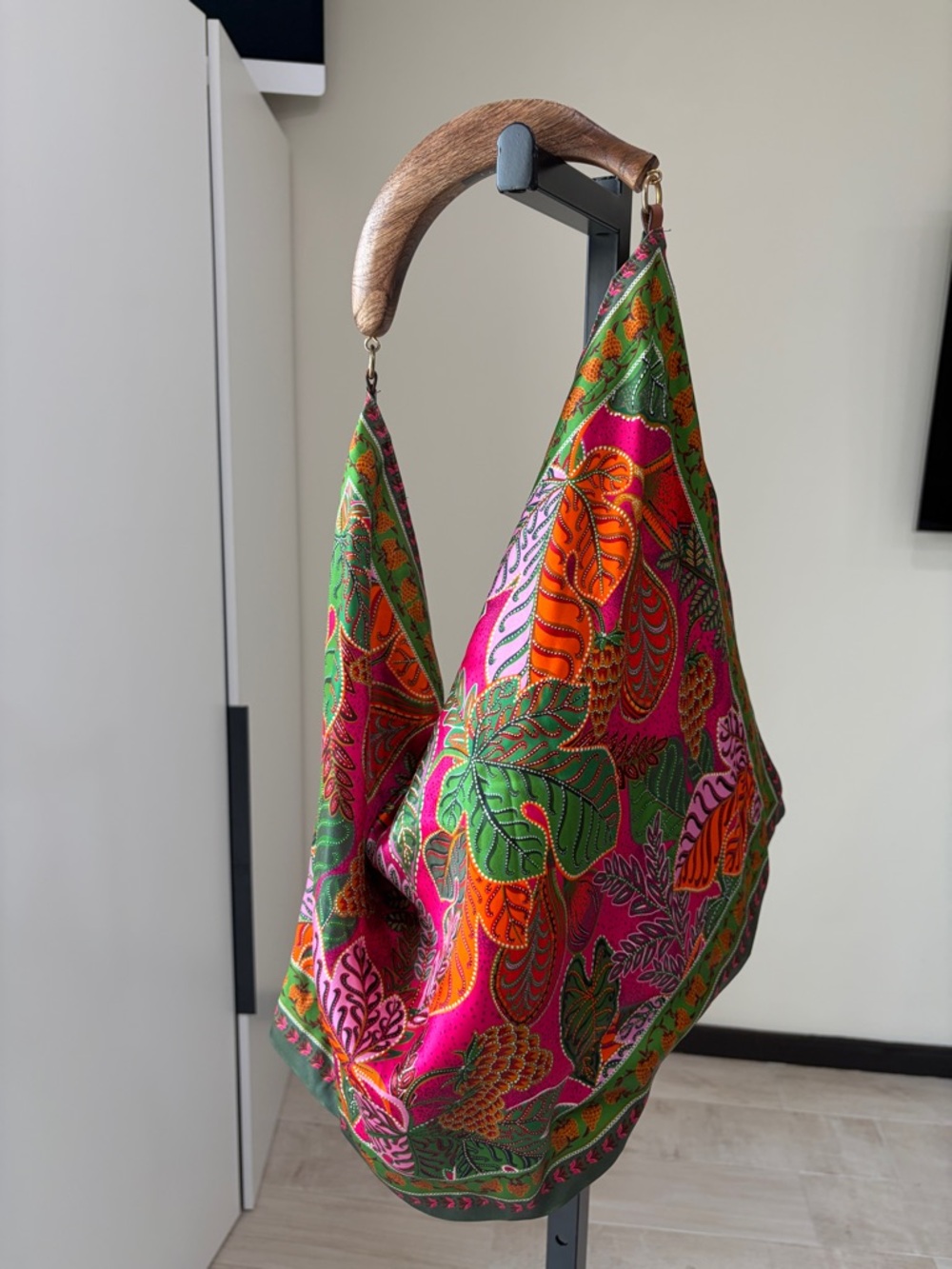 Scarf Tote Bag by Farm Rio - Picture 9 of 10